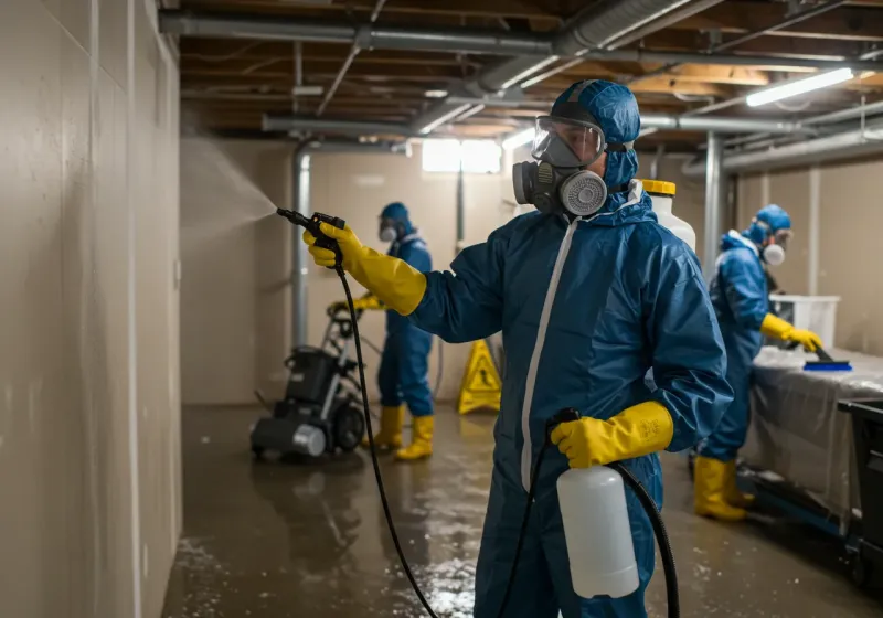 Basement Sanitization and Antimicrobial Treatment process in Rock Hall, MD