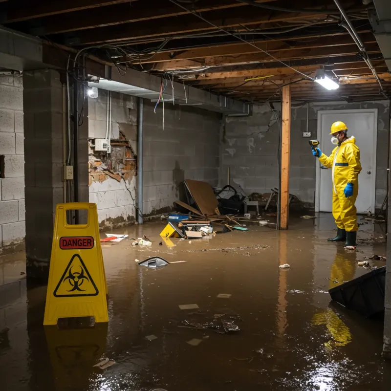 Flooded Basement Electrical Hazard in Rock Hall, MD Property